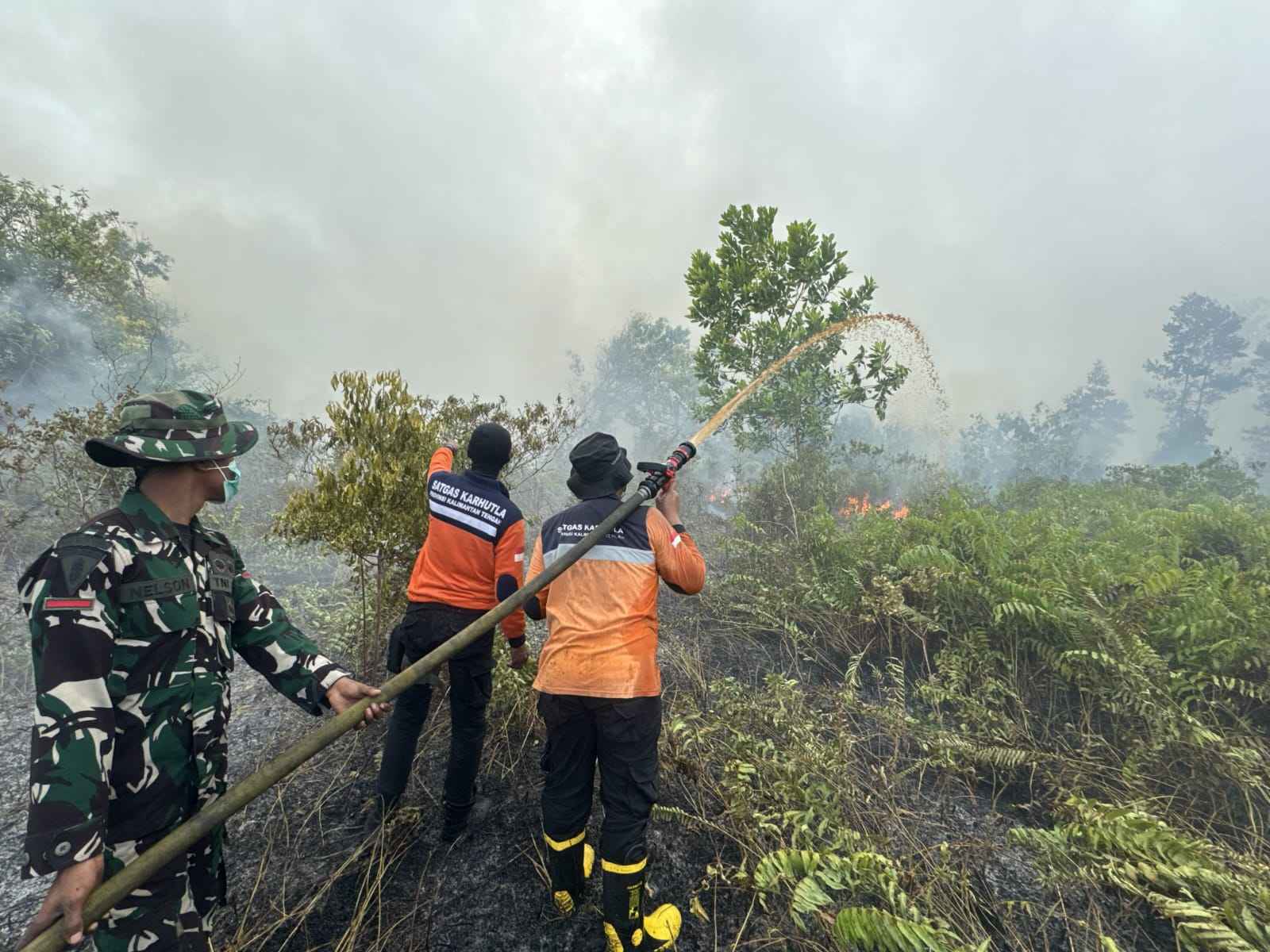 BPB-PK Kalteng Perkuat Operasi Siaga Darurat Karhutla Bersama Satgas Dalkarhutla, Penanganan Terpadu Terus Dilakukan