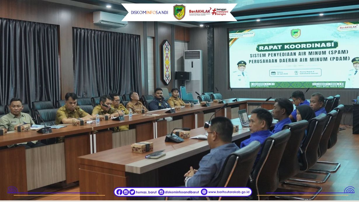 Pemkab Barito Utara Bahas Upaya Optimalisasi Distribusi Air Bersih di Musim Kemarau
