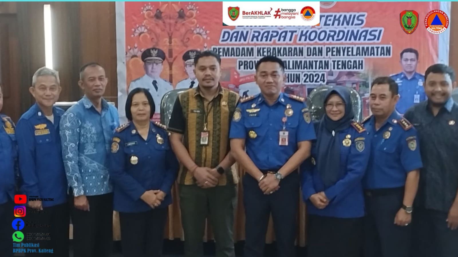 Kalaksa BPBPK Buka Bimtek dan Rakor Pemadam Kebakaran dan Penyelamatan Provinsi Kalimantan Tengah