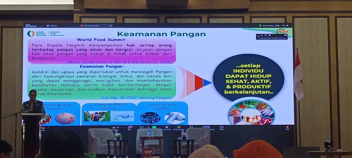 Dinas Hanpang Ikuti Sosialisasi Regulasi Keamanan dan Mutu Pangan serta Temu Teknis OKKPD