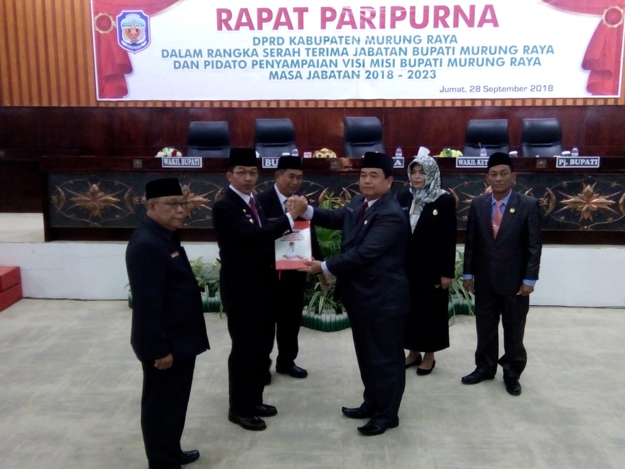 Serah Terima Jabatan  Bupati Murung Raya Periode 2018-2023