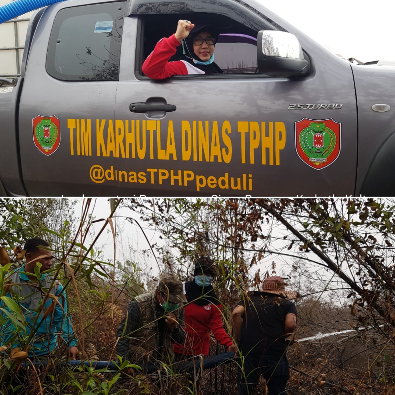 Implementasi Penanganan Siaga Darurat Bencana Kawasan Pertanian Lahan Gambut Bersama Tim Dinas TPHP Peduli Karhutla