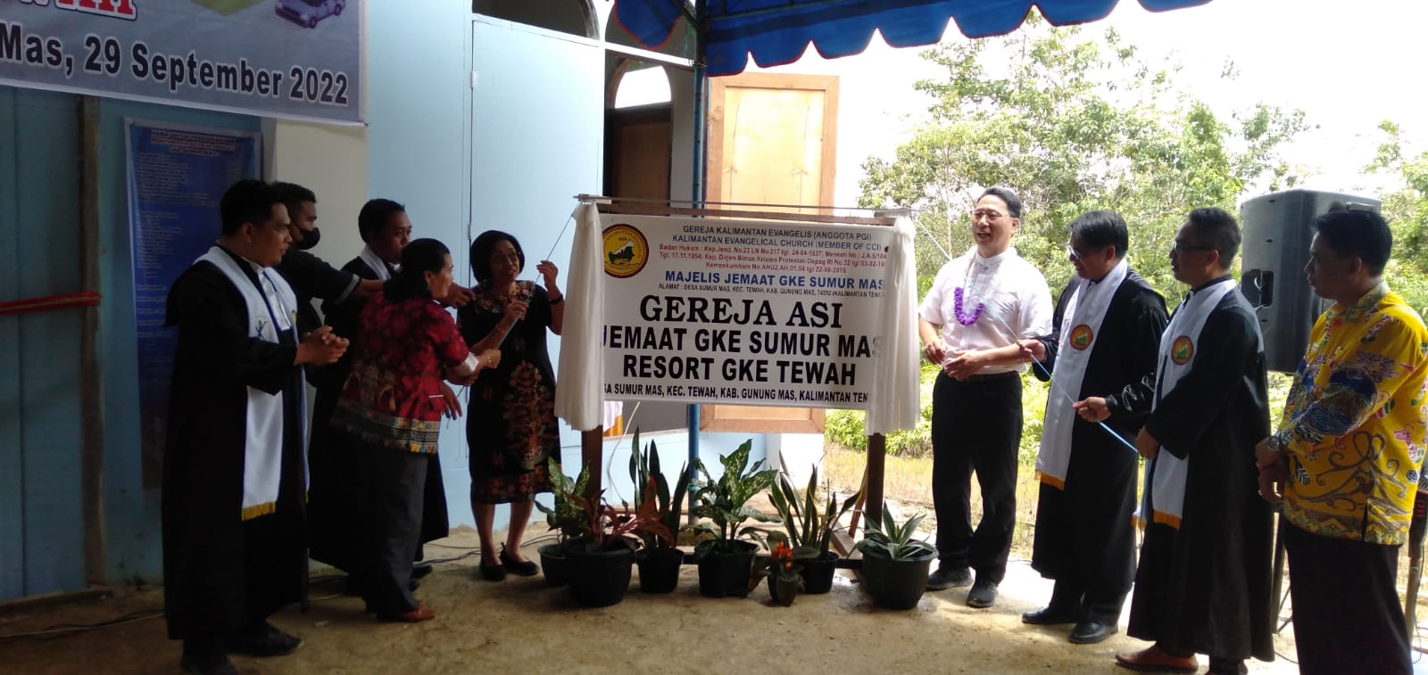 Wakil Bupati Gumas Resmikan Pembangunan Gereja ASI Jemaat GKE Sumur Mas 