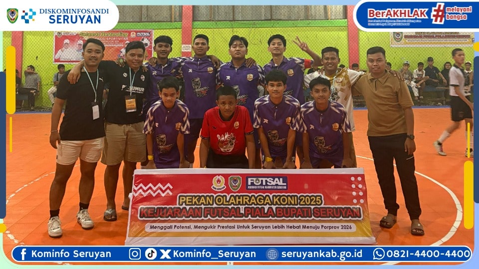 Piala Bupati Seruyan 2025, Ajang Gali Potensi dan Prestasi Atlet Futsal