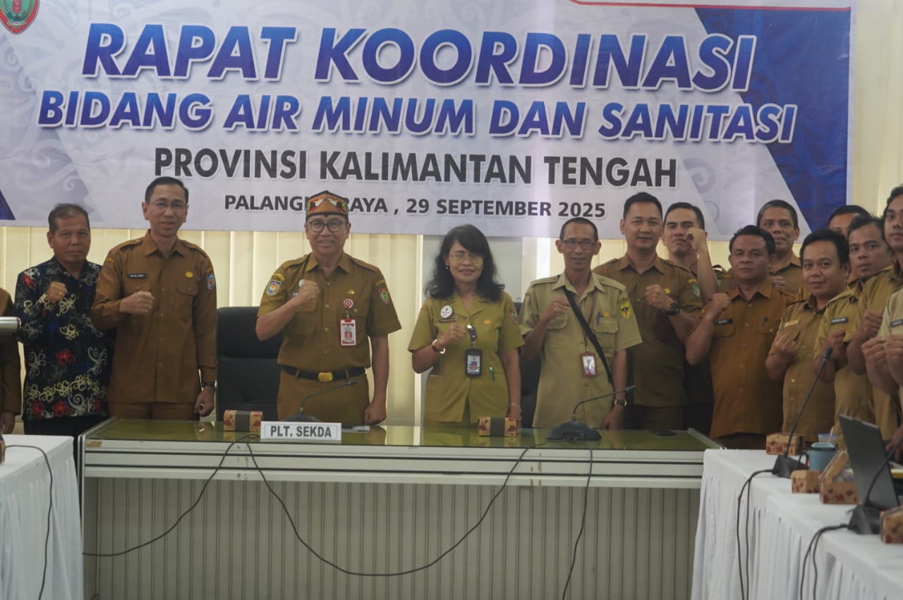 Pemprov Kalteng Gelar Rakor Air Minum dan Sanitasi 2025, Tegaskan Komitmen Capai Target RPJMD