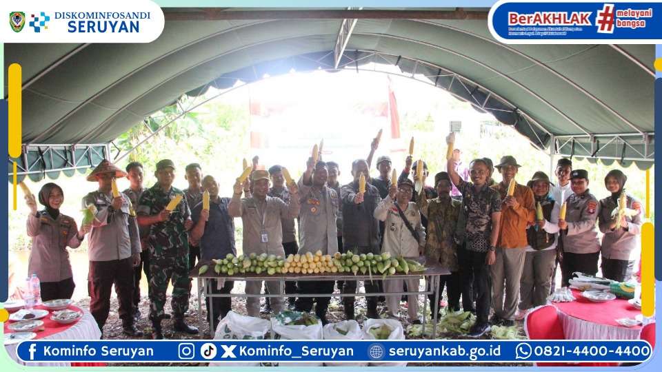 Polres Bersama Pemkab Seruyan Lakukan Panen Raya Jagung Serentak Kuartal III Tahun 2025