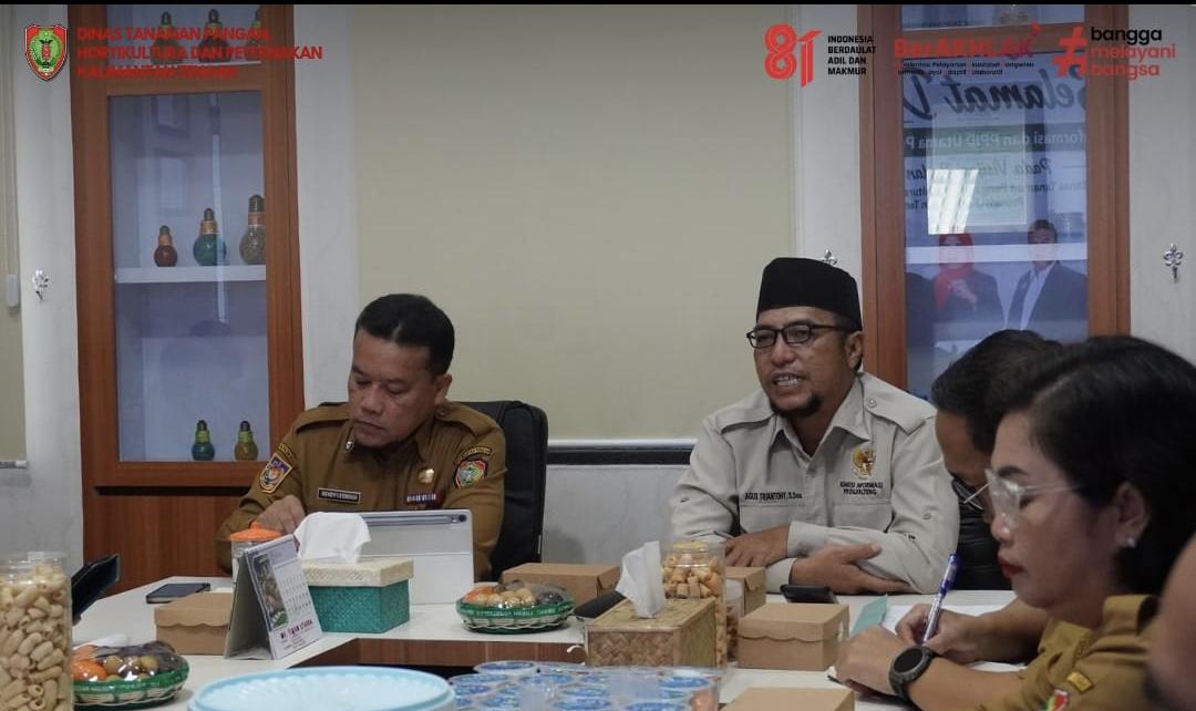 Perkuat Keterbukaan Informasi Publik, Dinas TPHP Prov Kalteng Terima Visitasi PPID