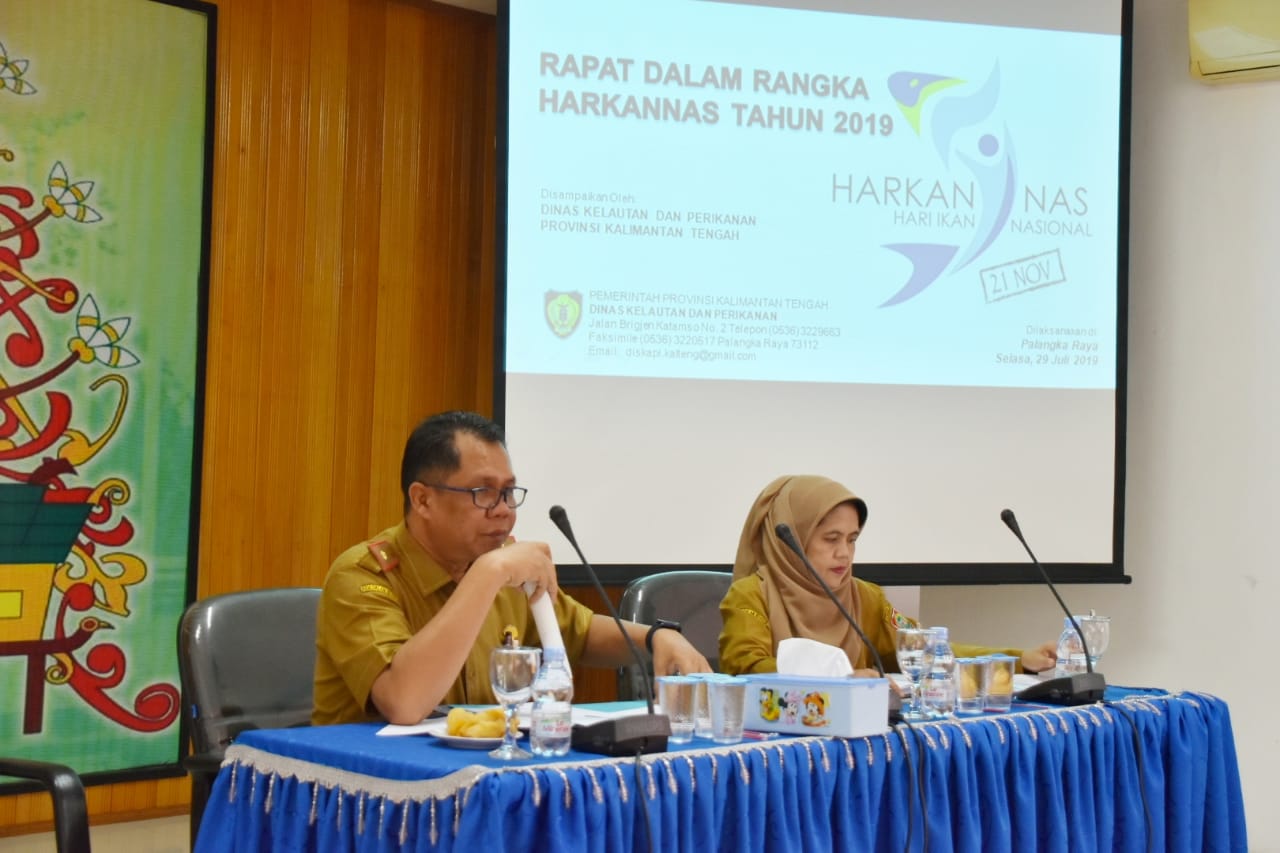 Dinas Kelautan dan Perikanan Prov. Kalimantan Tengah selenggarakan rapat dalam rangka HARKANNAS tahun 2019