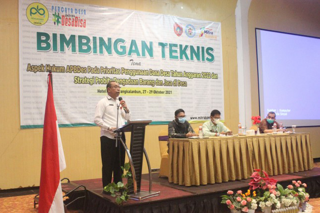 Seratus Enam Puluh Tiga Perangkat Desa se-Kobar Ikuti Bimtek Pengadaan Barang dan Jasa