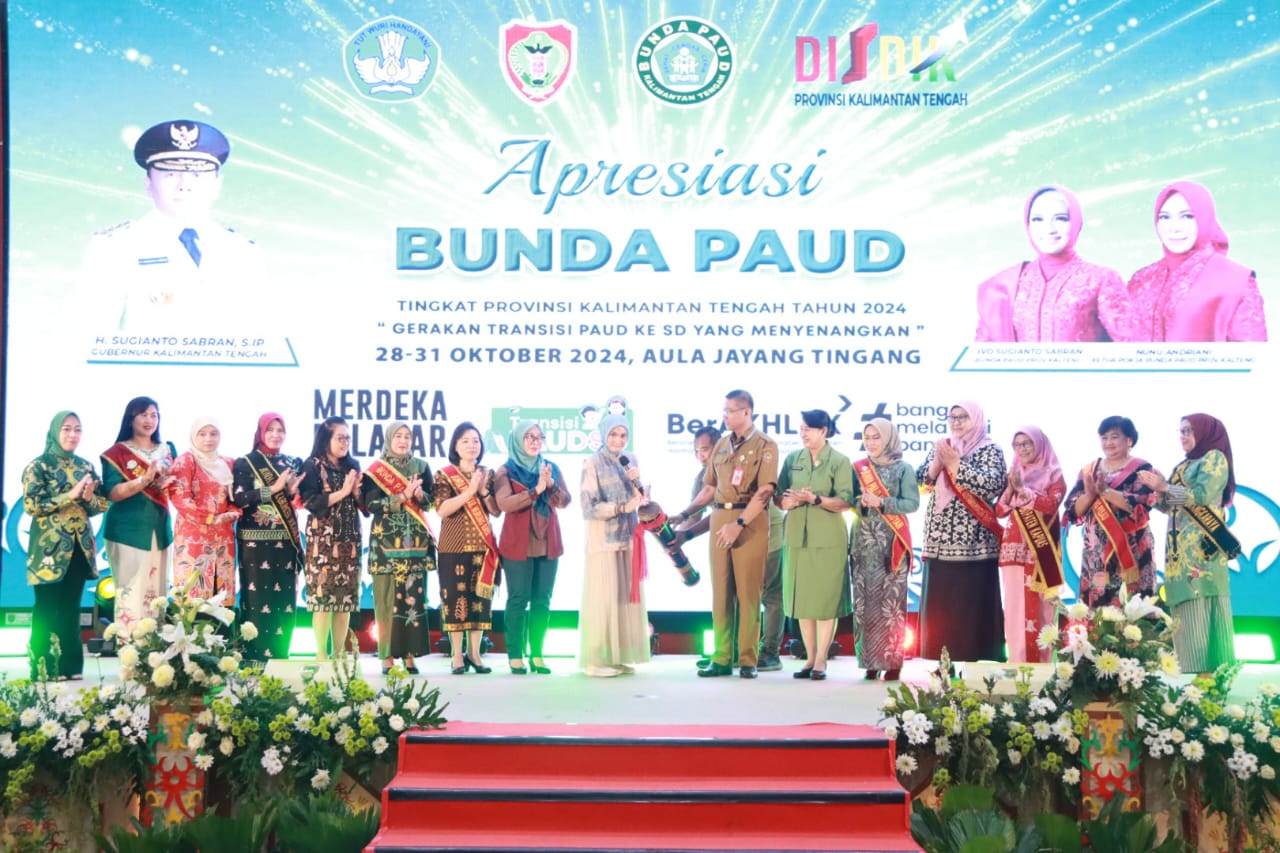 Plh Sahli Pemkumpol Akhmad Husain Buka Kegiatan Apresiasi Bunda PAUD Tingkat Pemprov Kalteng Tahun 2024