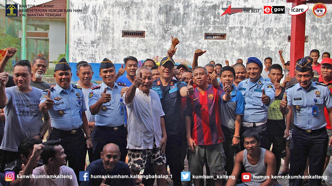 Kunjungi Lapas Narkotika Kelas III Kasongan, Kakanwil Kemenkumham Kalteng Berikan Arahan Terkait Penguatan Tusi Pegawainya