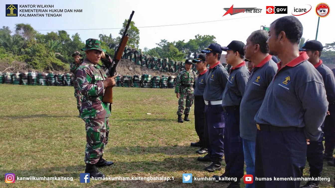 Pembinaan Fisik dan Mental Pegawai, Rutan Kapuas Latihan Menembak