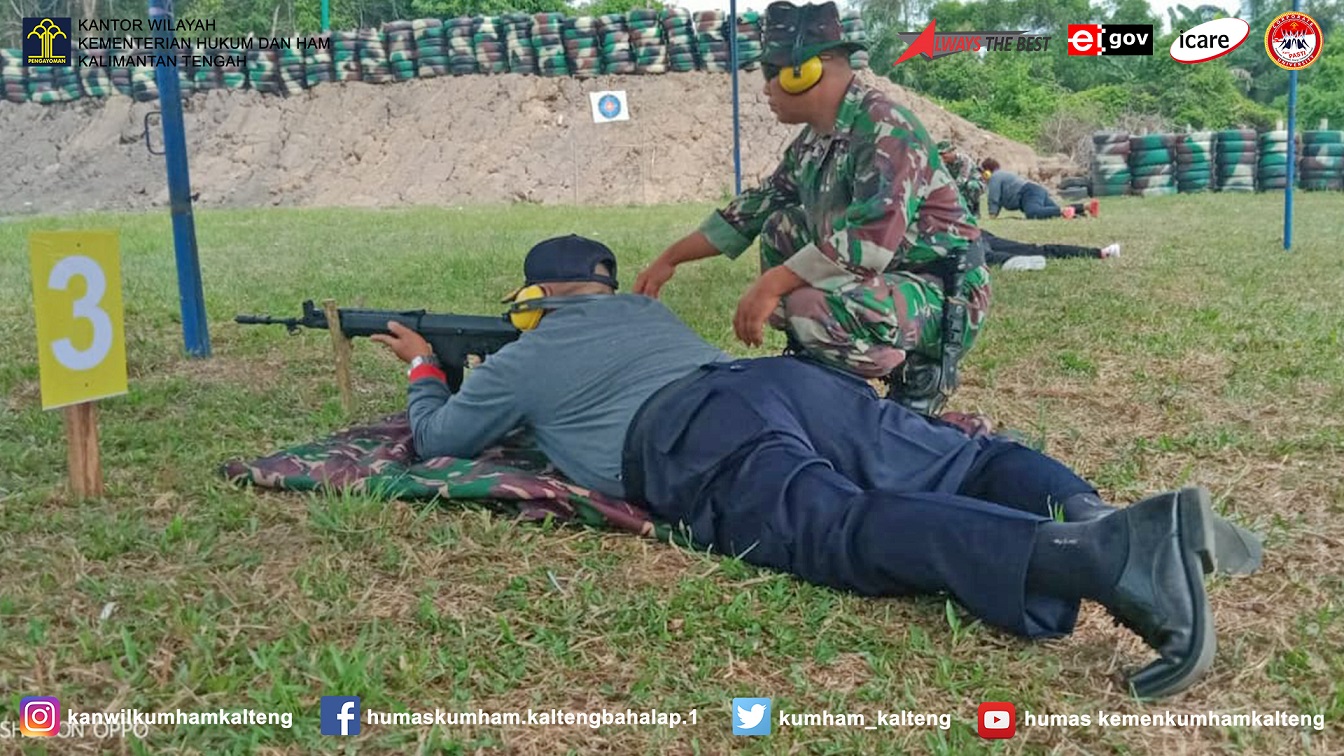 Pembinaan Fisik dan Mental Pegawai, Rutan Kapuas Latihan Menembak