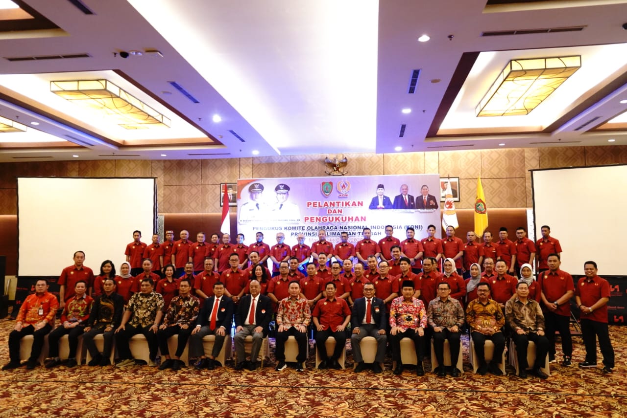Gubernur Sugianto Sabran Hadiri Pelantikan Pengurus KONI Provinsi Kalteng Masa Bakti  2023 – 2027