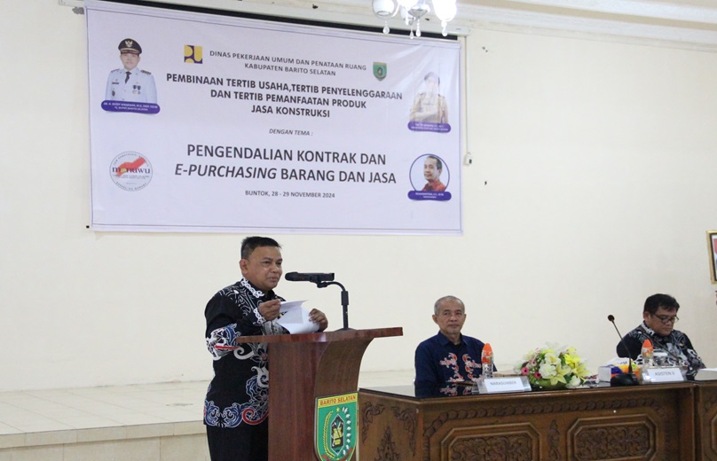 Tingkatkan Kompetensi Pengusaha, Dinas PUPR Kab. Barsel Gelar Pelatihan