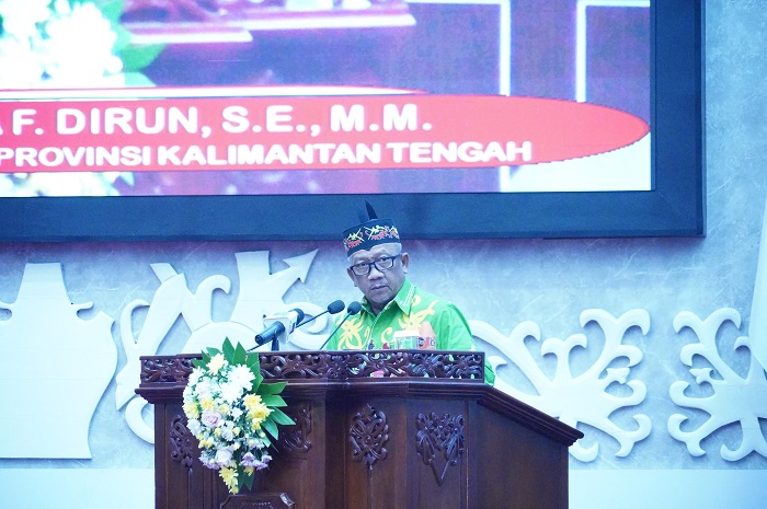 Sampaikan Pidato Gubernur Kalteng pada Rapur ke-6, Plt Sekda Minta Seluruh Kepala OPD Tingkatkan Kinerja dan Penajaman Prioritas