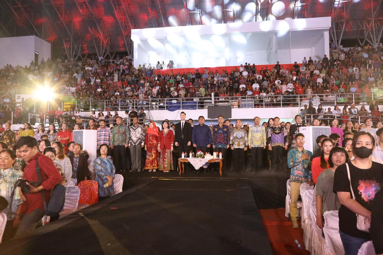 Ribuan Umat Kristiani Hadiri Ibadah dan Perayaan Natal Pemprov Kalteng Tahun 2024