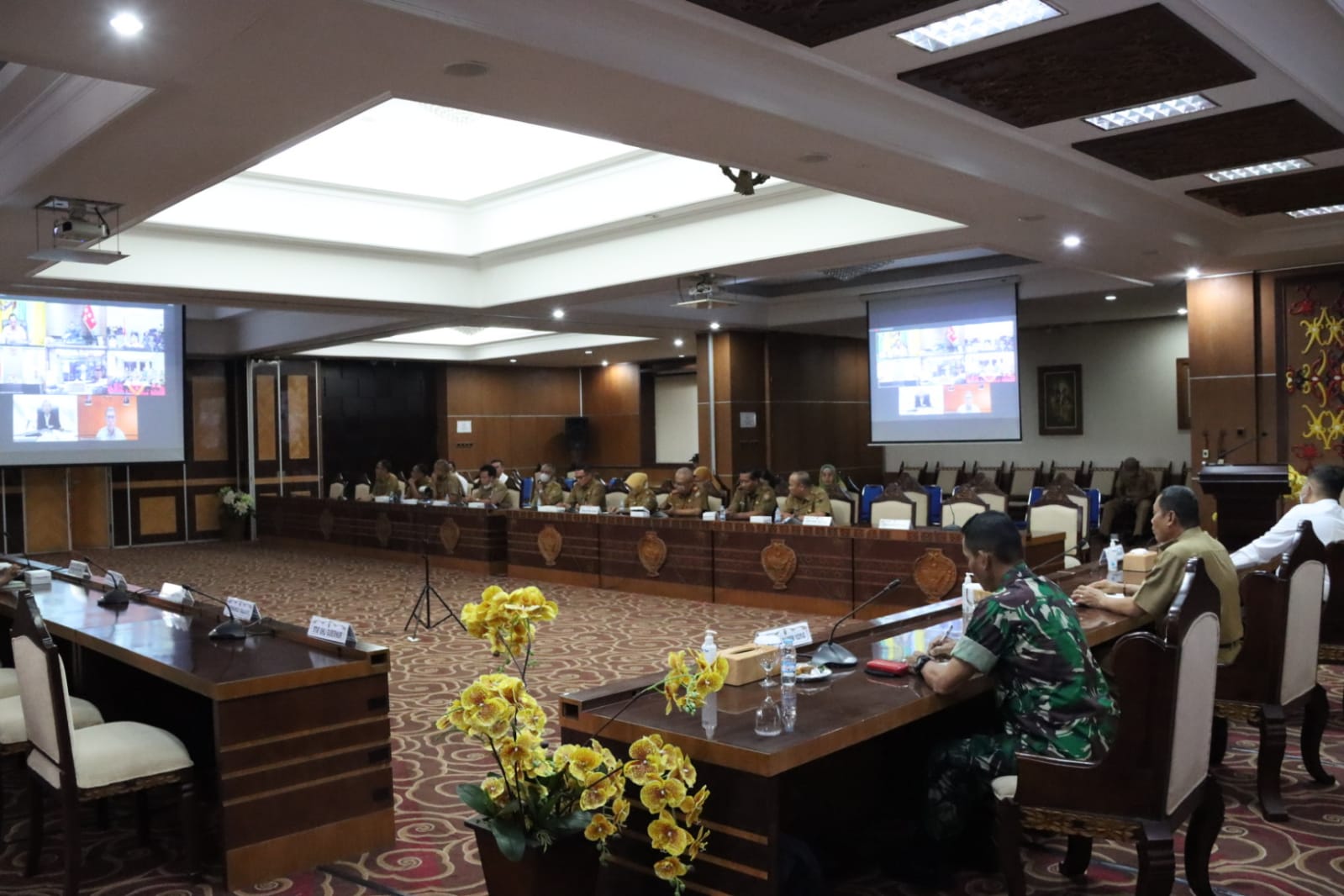 Sahli Gubernur Kalteng Yuas Elko Hadiri Rakor Pengendalian Inflasi Tahun 2023 Bersama Mendagri Secara Virtual