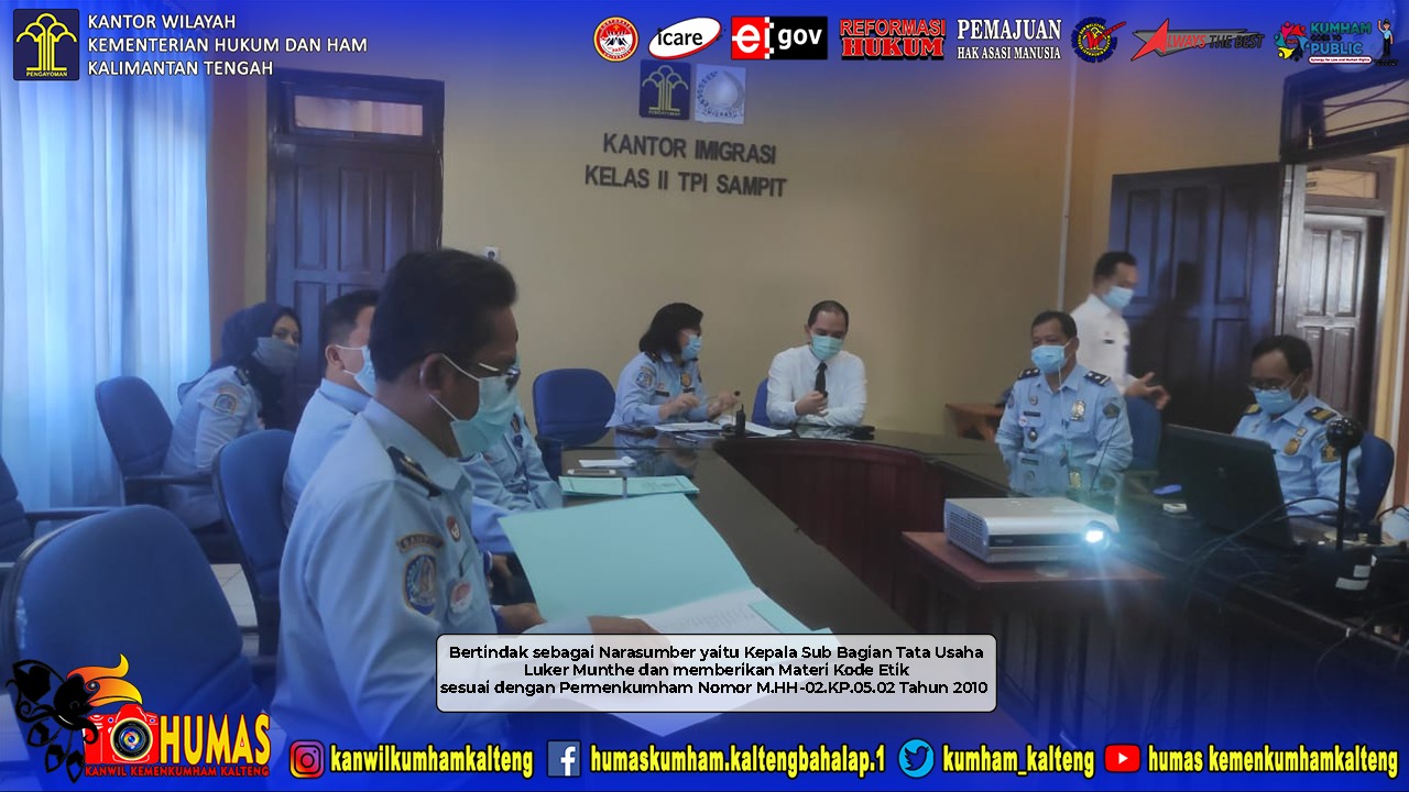 Kode Etik, Wujudkan ASN Insan Imigrasi yang Berintegritas, Berwibawa, Profesional, dan Bertanggung Jawab