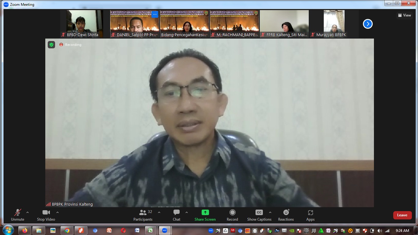 BPBPK Prov. Kalteng Gelar Rapat Persiapan dan Sosialisasi Penyusunan Rencana Kontingensi Karhutla Tahun 2023