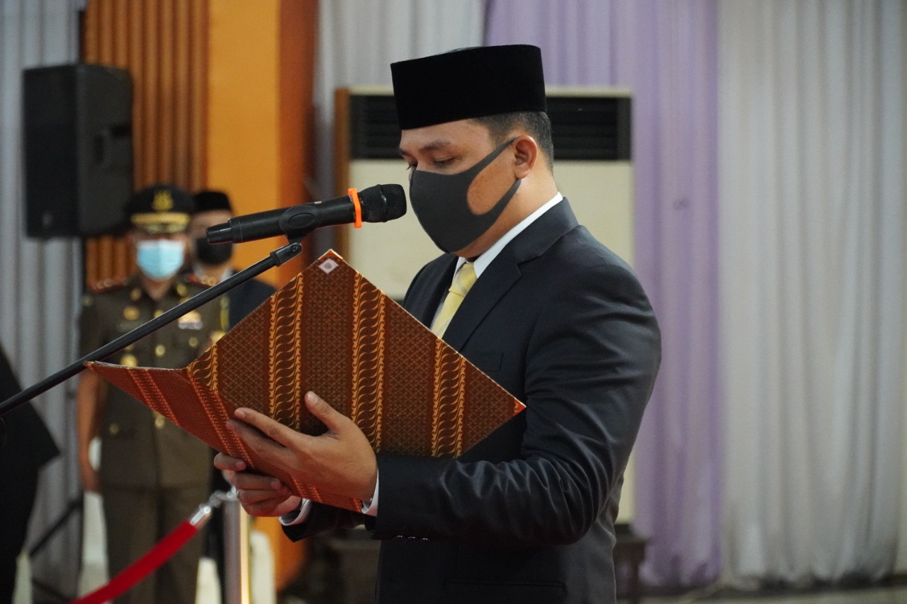 Jelang Libur Lebaran, 98 Pejabat Pemkab Lamandau Dilantik