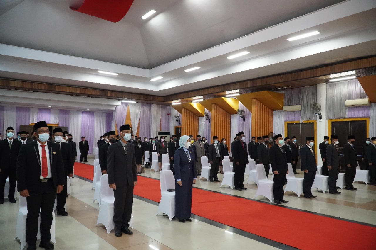 Jelang Libur Lebaran, 98 Pejabat Pemkab Lamandau Dilantik