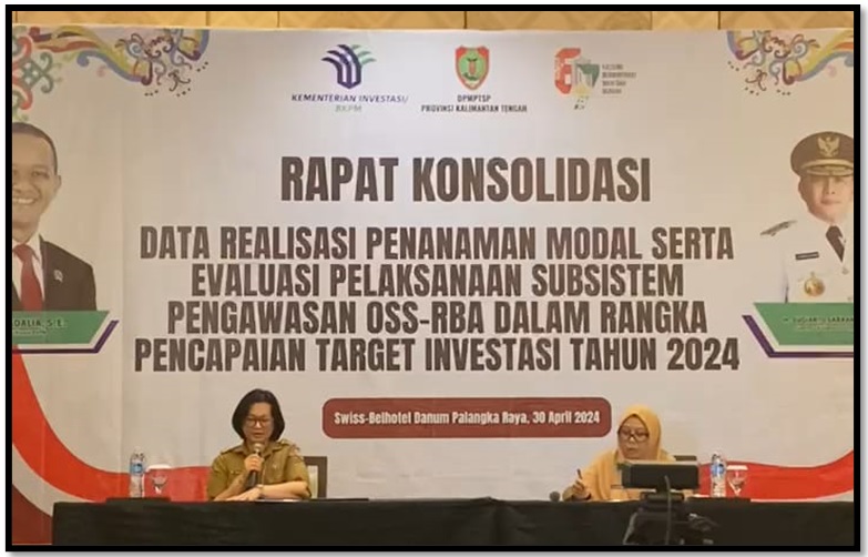 DPMPTSP Prov. Kalteng Laksanakan Rapat Konsolidasi Data Realisasi Penanaman Modal dan Evaluasi Pelaksanaan Subsistem Pengawasan OSS-RBA