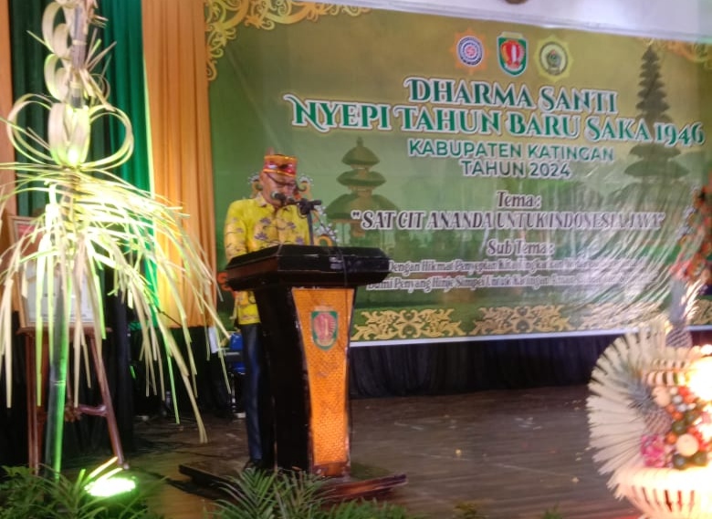 Hadiri Dharma Santi Nyepi Umum Tahun Baru Saka, Yuas Elko Ajak Masyarakat Jaga Keamanan dan Ketertiban pada Pilkada Serentak 2024