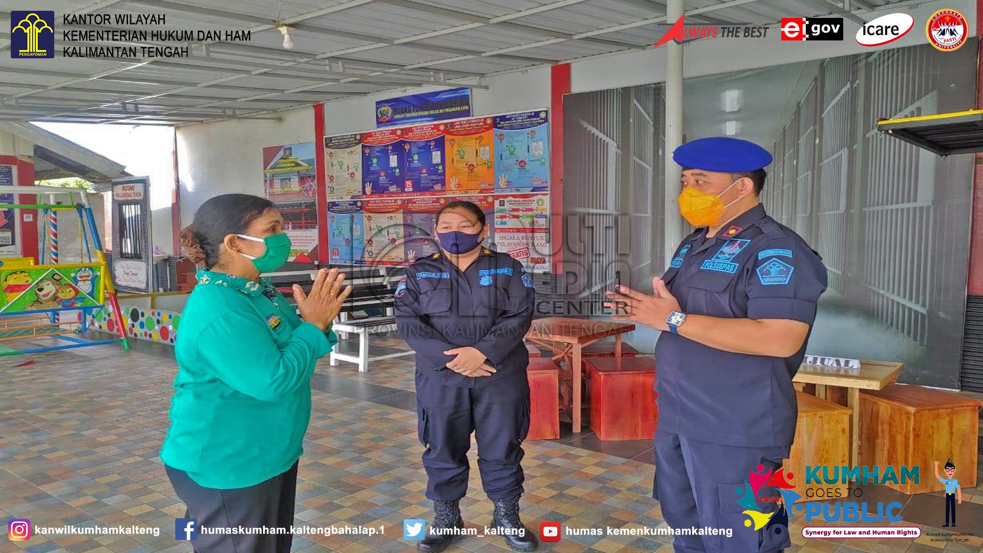 Bantuan Masker dari JMP Untuk Rumah Tahanan Negara Kelas IIA Palangka Raya 