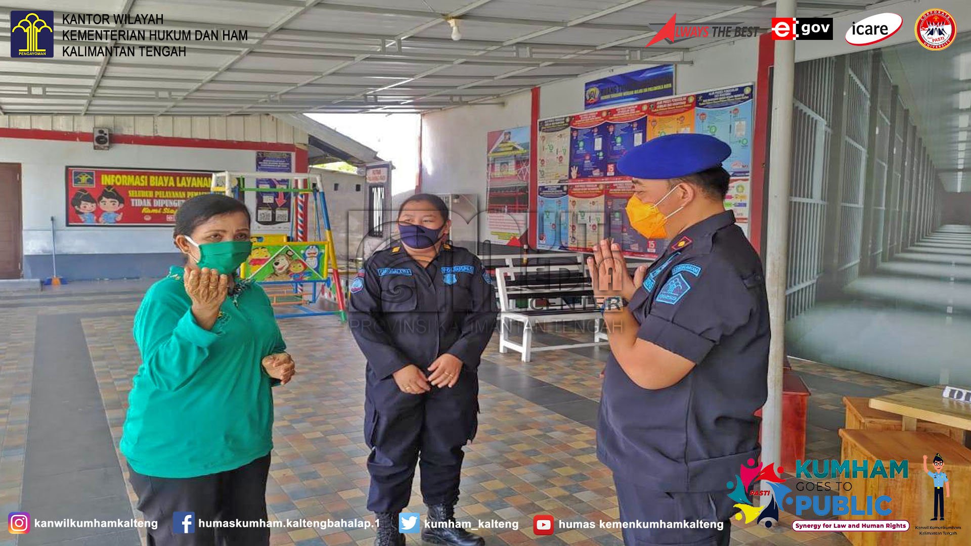 Bantuan Masker dari JMP Untuk Rumah Tahanan Negara Kelas IIA Palangka Raya 