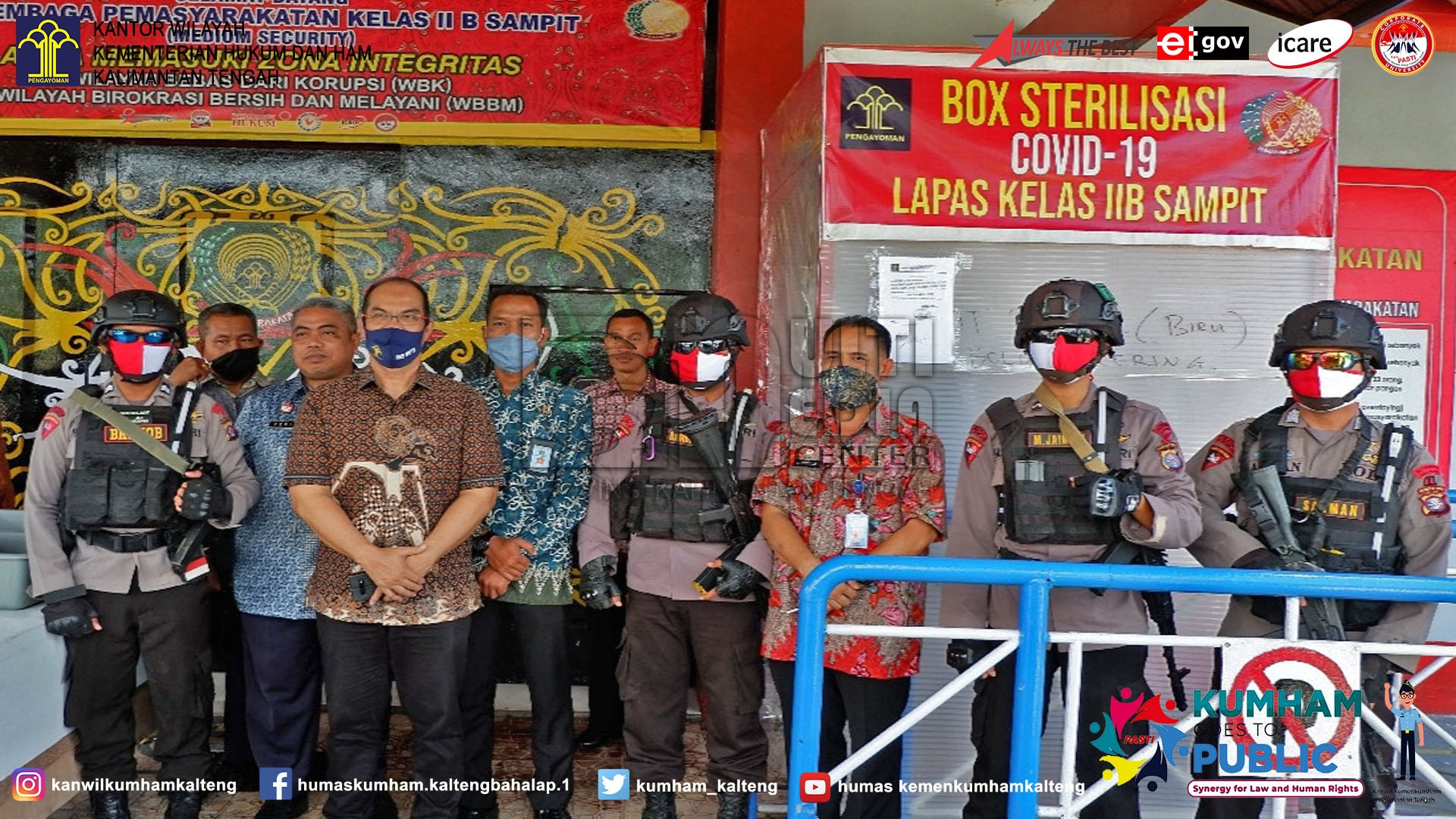 Bintorwasdal  Kakanwil Kemenkumham Kalteng ke Lapas Sampit