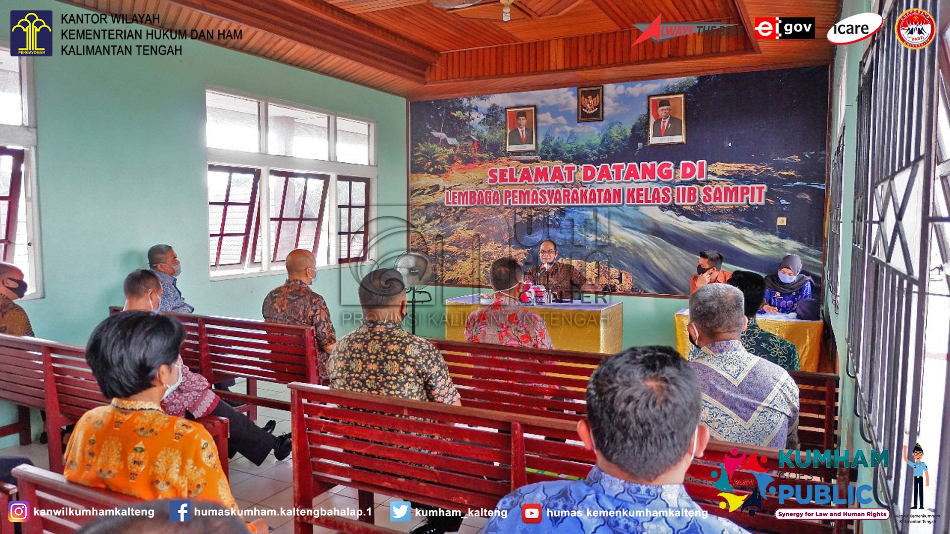 Bintorwasdal  Kakanwil Kemenkumham Kalteng ke Lapas Sampit