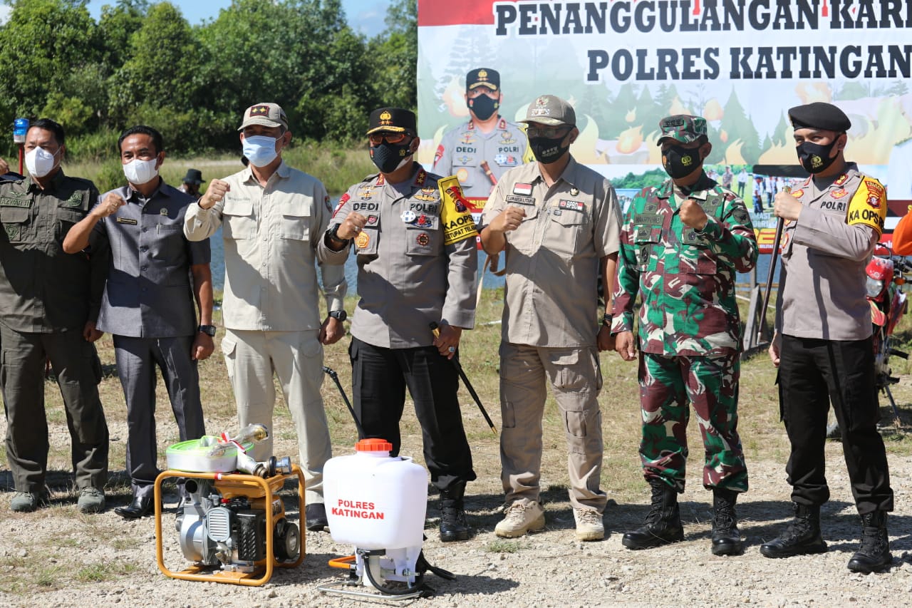 Sekda Kalteng Lakukan Pengecekan Sarpras Penanggulangan Karhutla di Posko Kasongan