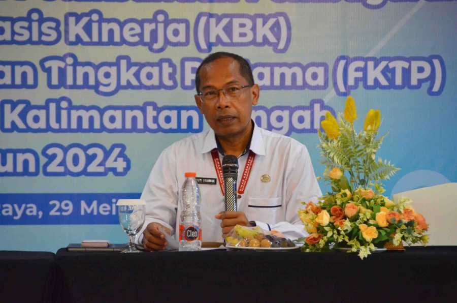 Kadinkes Prov. Kalteng Buka Pertemuan Monev Pelaksanaan Pembayaran Kapitasi Berbasis Kinerja pada Faskes Tingkat Pertama