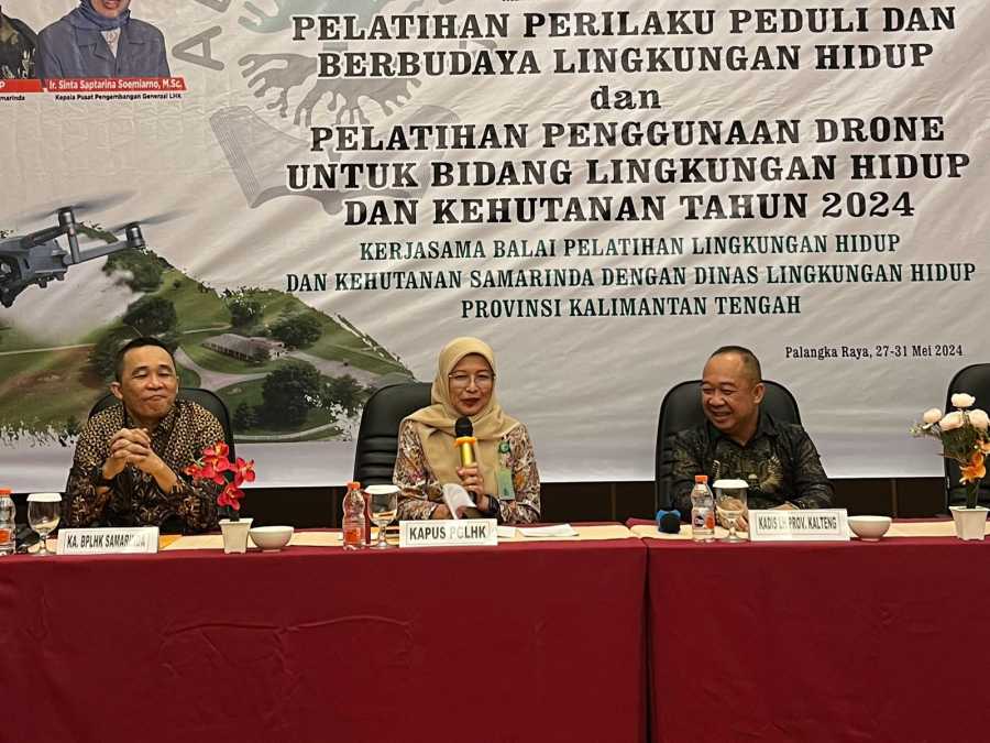 DLH Prov. Kalteng Bersama BPLHK Samarinda Adakan Pelatihan PBLHS dan Pelatihan Penggunaan Drone Untuk Bidang LH dan Kehutanan Tahun 2024