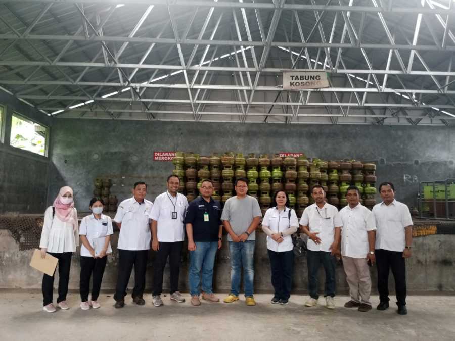 Dinas Dagperin Prov. Kalteng Melaksanakan Sidak dan Pengukuran Tabung Gas LPG 3 Kg Bersubsidi di Kota Palangka Raya
