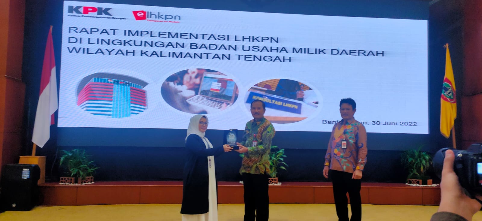 Inspektur Kalteng Buka Rapat Implementasi LHKPN BUMD Tahun 2022
