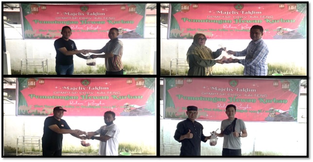 Majelis Taklim DPMPTSP Prov. Kalteng Laksanakan Ibadah Kurban