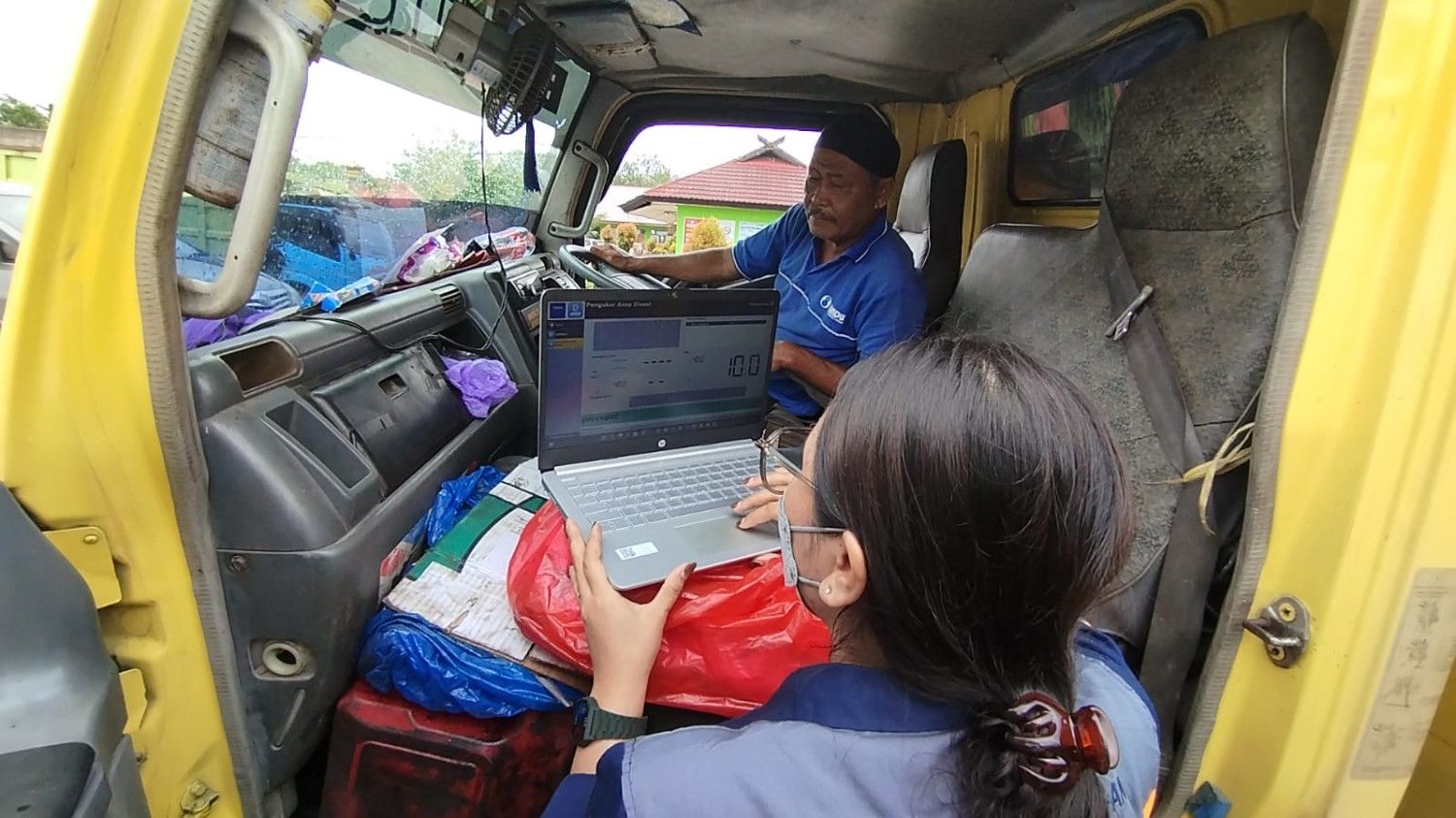 DLH Kembali Uji Emisi Truk ODOL di Wilayah Kabupaten Kotawaringin Barat