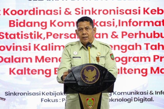 Pemprov Kalteng Perkuat Sinkronisasi Kebijakan Komunikasi dan Informatika untuk Dukung Program Prioritas Daerah