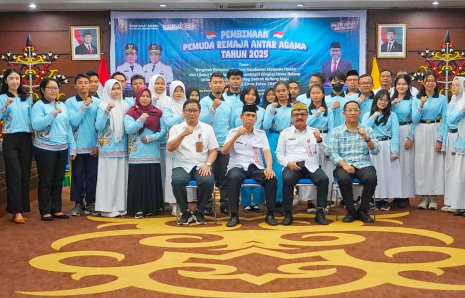 Pemprov Kalteng Bina Pemuda Lintas Agama untuk Tangkal Hoaks dan Jaga Kerukunan
