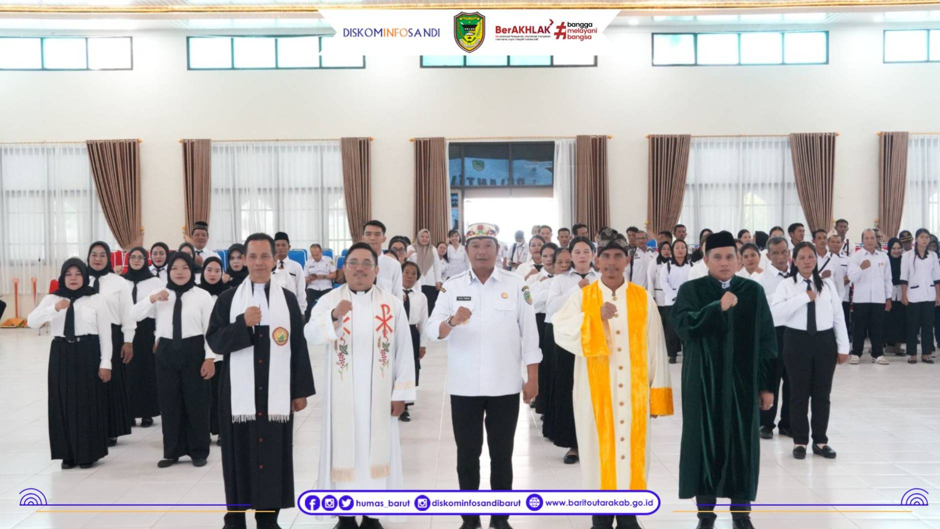 Wakil Bupati Barito Utara Ambil Sumpah Janji Anggota BPD PAW 20 Desa