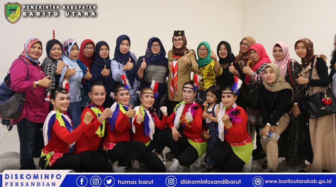 TP PKK Barito Utara Ikuti Lomba Senam Kreasi