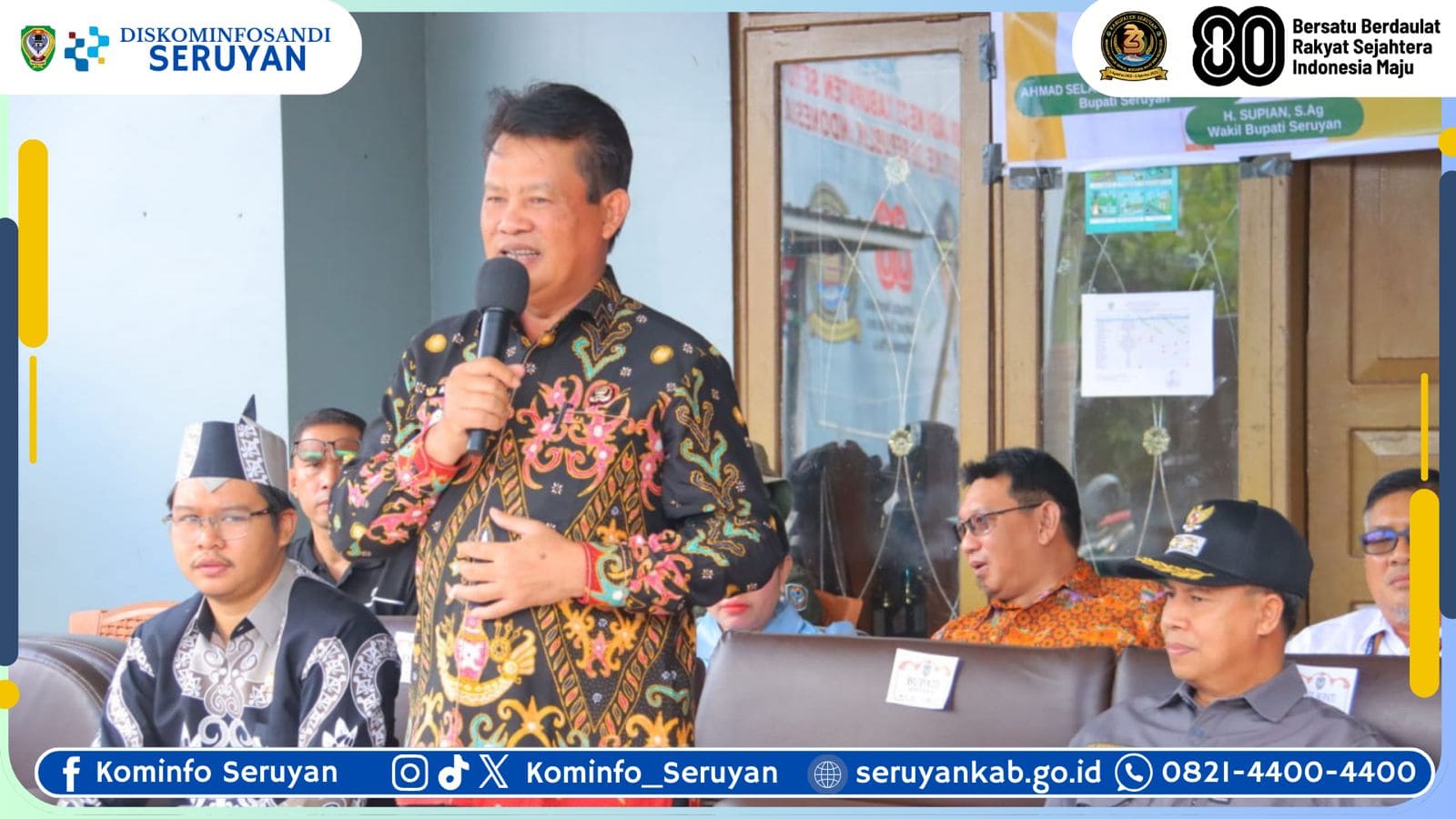 Bupati dan Wakil Bupati Seruyan Hadiri Gerakan Pasar Murah Serentak di Kecamatan Seruyan Hilir
