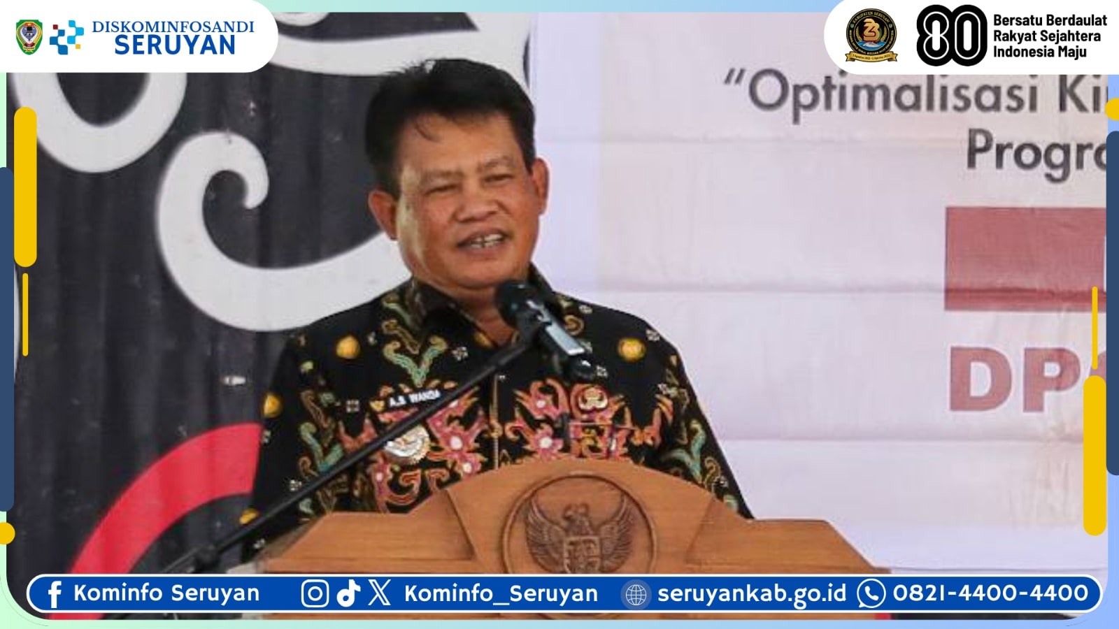 Hadiri Rakercab Partai Gerindra, Bupati Seruyan Tekankan Pentingnya Konsolidasi Politik