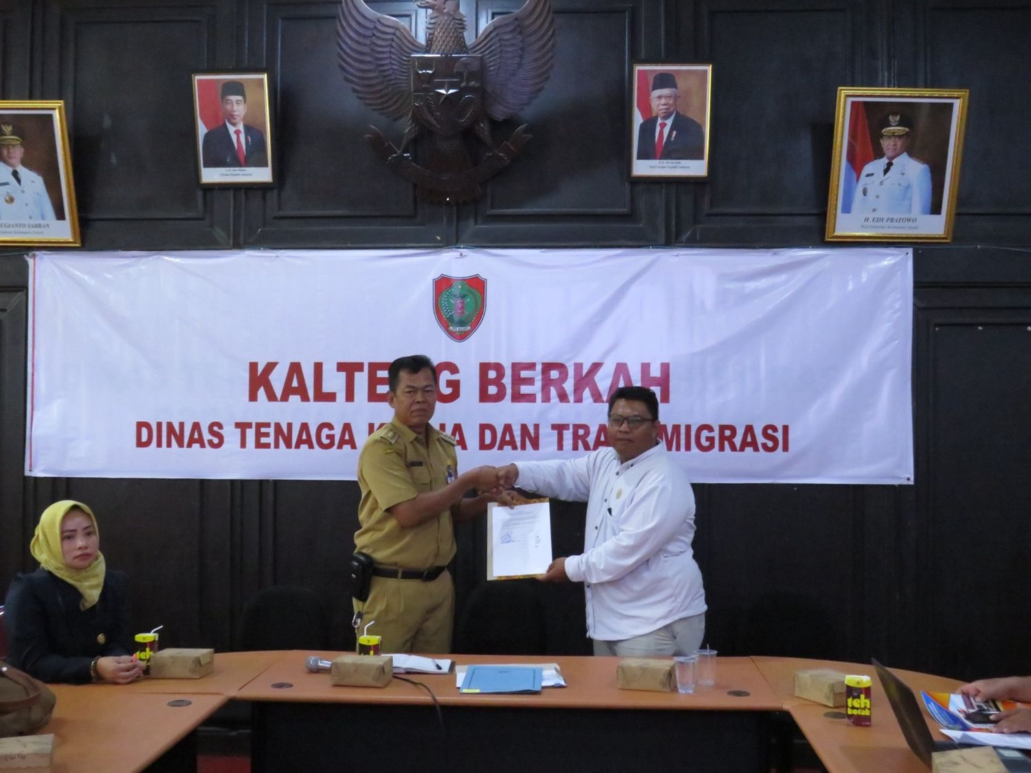 Disnakertrans Terima Visitasi Komisi Informasi Prov. Kalteng
