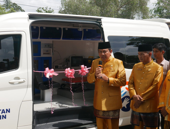 Pj Bupati Budi Santosa Apresiasi Layanan Ambulans Gratis Antar Jemput Pasien Tidak Mampu