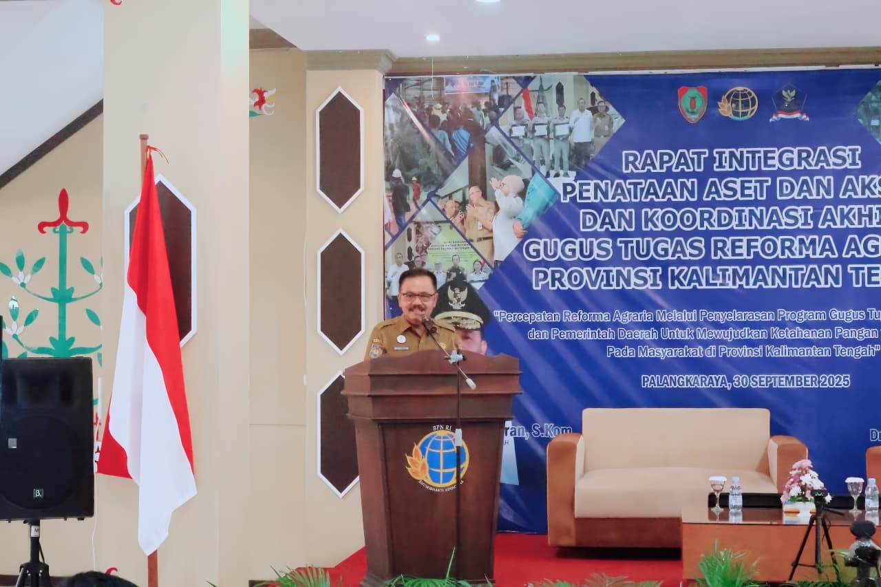 Pemprov Kalteng Dorong Reforma Agraria Optimal Lewat Rakor GTRA 2025