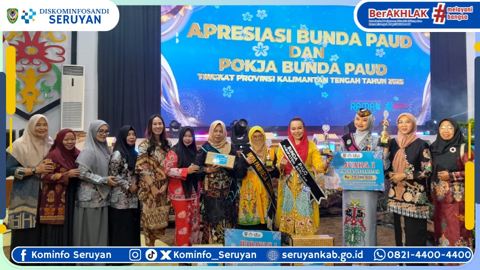 Apresiasi Bunda PAUD Kalteng 2025: Bunda PAUD Seruyan Tampilkan Inovasi Wajib Belajar 1 Tahun Pra-Sekolah
