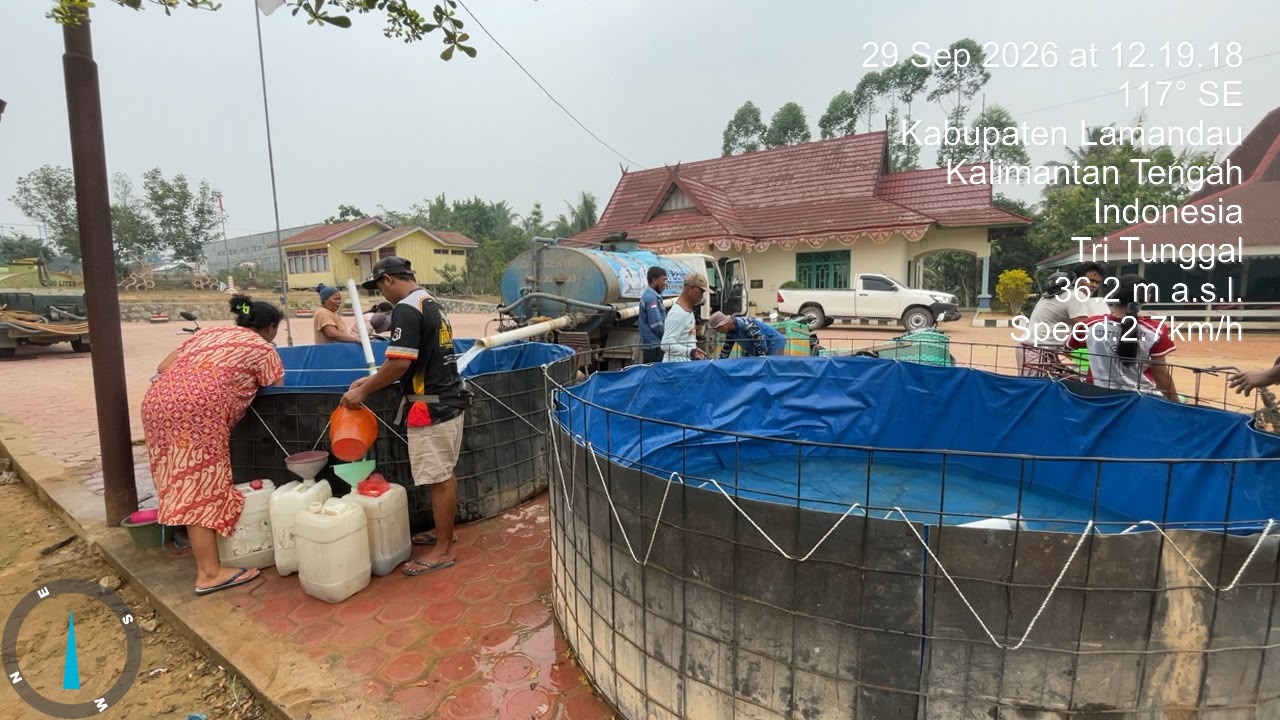 Capai 5,1 Juta Liter, Pemprov Kalteng Terus Salurkan Air Bersih ke Masyarakat